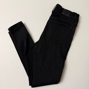 Madewell 10" High Rise Skinny Jeans Women's Size 26 Black Denim